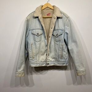 Vintage Levi's Teddy Lined Oversized Denim Jacket